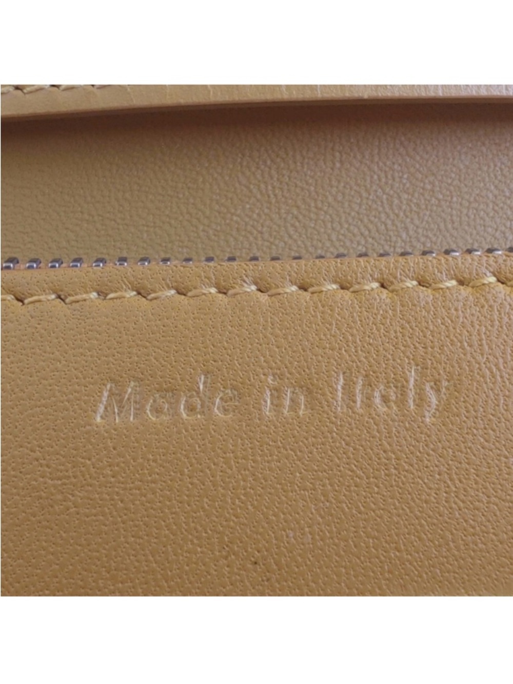 Celine Classic Box Style Leather Shoulder Bag Yellow Minimal Chic - Picture 11 of 14